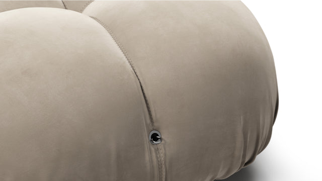 Bellini Sofa - Mario Bellini Open End Sofa, Right, Greige Velvet