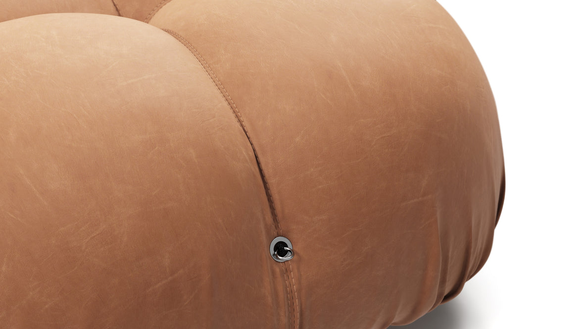 Bellini Sofa - Mario Bellini Open End Sofa, Right, Tan Vegan Leather