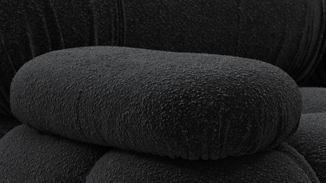 Bellini Sofa - Mario Bellini Three Seater Sofa, Black Boucle