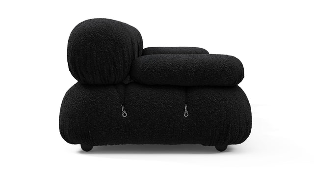 Bellini Sofa - Mario Bellini Three Seater Sofa, Black Boucle