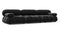 Bellini Sofa - Mario Bellini Three Seater Sofa, Black Velvet