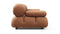 Bellini Sofa - Mario Bellini Three Seater Sofa, Tan Vegan Leather