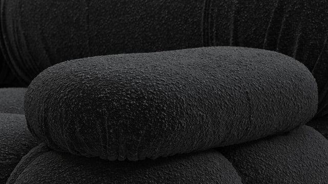 Bellini Sofa - Mario Bellini Two Seater Sofa, Black Boucle