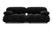 Bellini Sofa - Mario Bellini Two Seater Sofa, Black Boucle