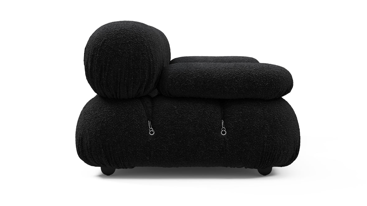 Bellini Sofa - Mario Bellini Two Seater Sofa, Black Boucle