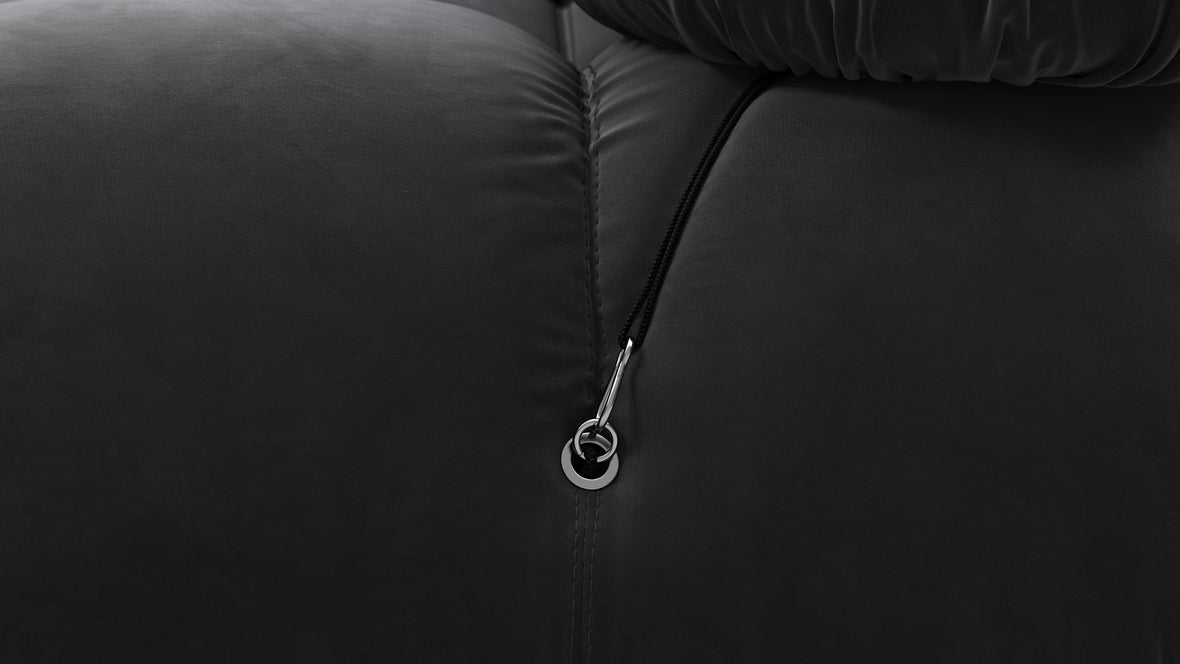 Bellini Sofa - Mario Bellini Two Seater Sofa, Black Velvet