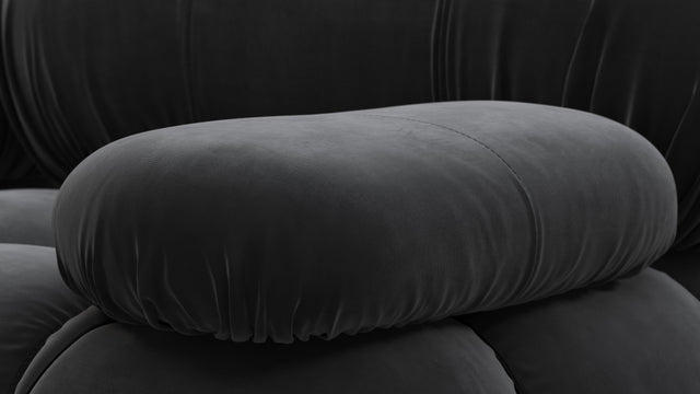 Bellini Sofa - Mario Bellini Two Seater Sofa, Black Velvet