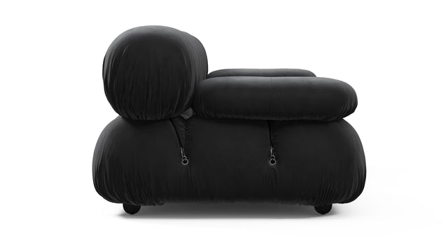 Bellini Sofa - Mario Bellini Two Seater Sofa, Black Velvet