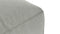Le Mura - Le Mura Modular Chaise, Soft Gray Brushed Weave