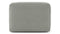 Le Mura - Le Mura Modular Chaise, Soft Gray Brushed Weave