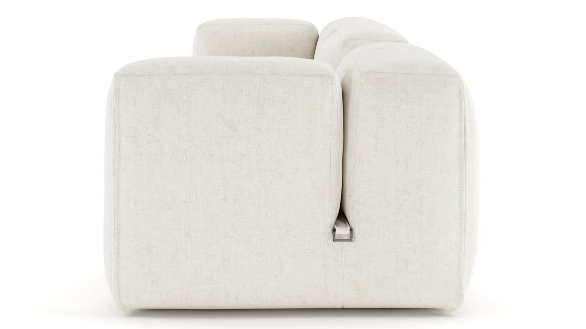 Le Mura - Le Mura Sectional Sofa, Four Seater, Right, Natural Linen
