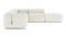 Le Mura - Le Mura Sectional Sofa, Right Corner, Natural Linen