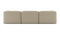 Le Mura - Le Mura Three Seater Sofa, Beige Gray Chenille