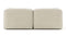 Le Mura - Le Mura Two Seater Sofa, Eggshell Vegan Suede