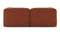Le Mura - Le Mura Two Seater Sofa, Rust Chenille