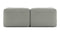 Le Mura - Le Mura Two Seater Sofa, Soft Gray Brushed Weave