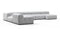 Tufty - Tufty Sectional, Extra Large Left Corner, Light Gray Wool