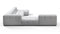 Tufty - Tufty Sectional, Extra Large Left Corner, Light Gray Wool