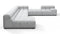 Tufty - Tufty Sectional, Extra Large Right Corner, Light Gray Wool