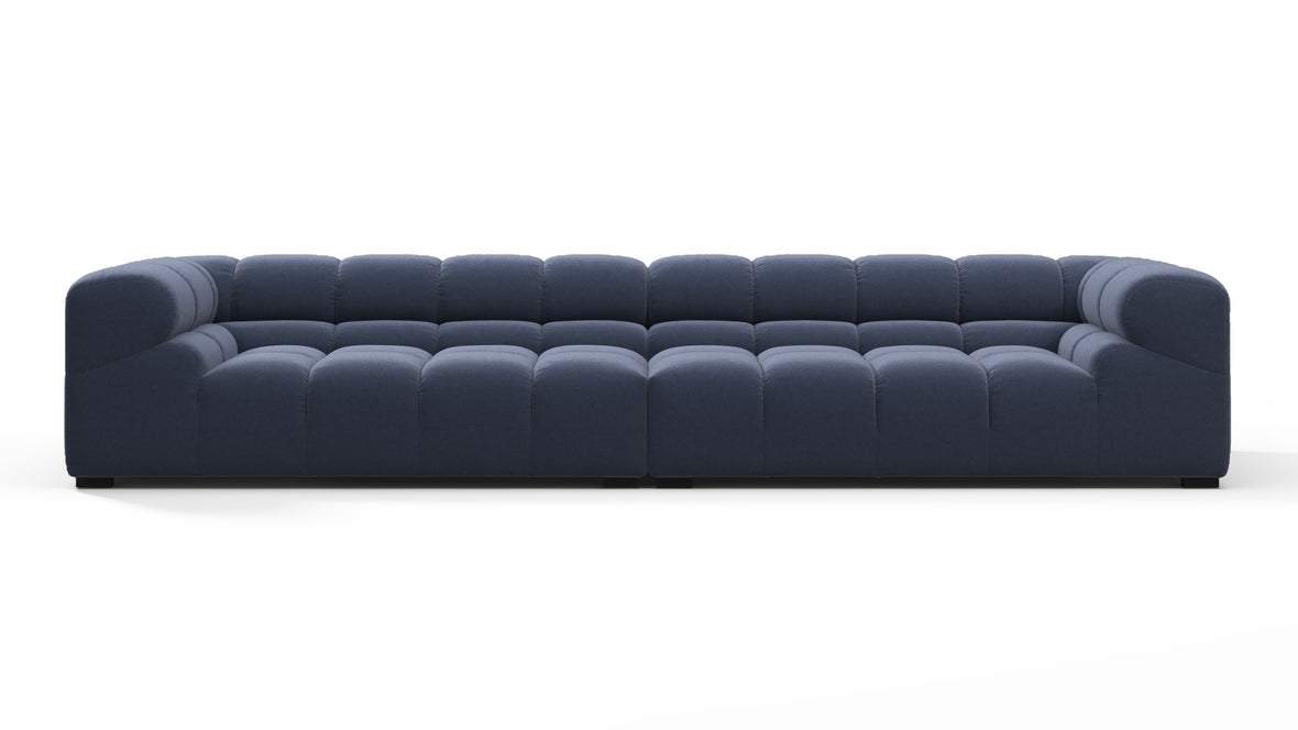 Tufty - Tufty Sectional, Extra Large Sofa, Royal Blue Wool