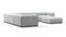 Tufty - Tufty Sectional, Large Left Corner, Light Gray Wool