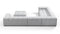 Tufty - Tufty Sectional, Large Left Corner, Light Gray Wool