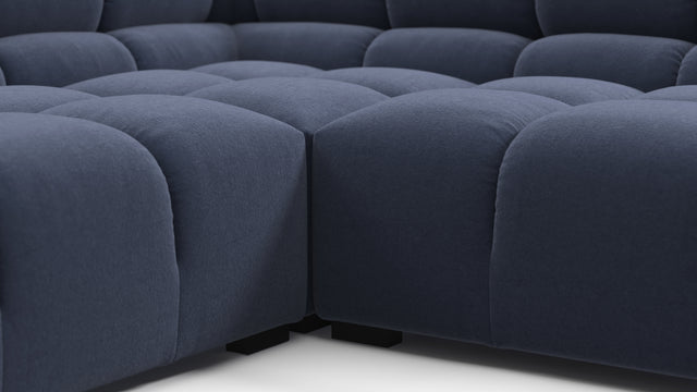 Tufty - Tufty Sectional, Large Left Corner, Royal Blue Wool