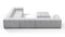 Tufty - Tufty Sectional, Large Right Corner, Light Gray Wool
