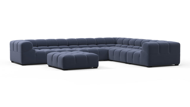 Tufty - Tufty Sectional, Large Right Corner, Royal Blue Wool