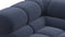 Tufty - Tufty Sectional, Large, Right Chaise, Royal Blue Wool