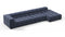 Tufty - Tufty Sectional, Large, Right Chaise, Royal Blue Wool