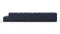 Tufty - Tufty Sectional, Large, Right Chaise, Royal Blue Wool