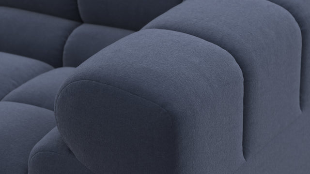 Tufty - Tufty Sectional, Left Corner, Royal Blue Wool
