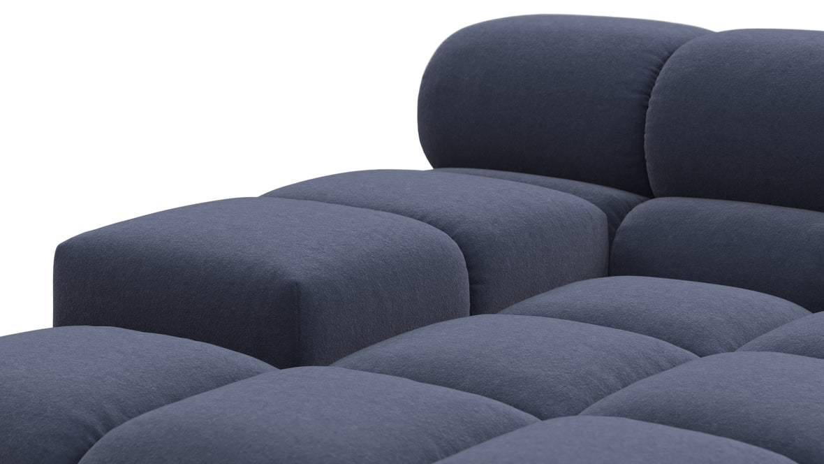Tufty - Tufty Sectional, Left Corner, Royal Blue Wool