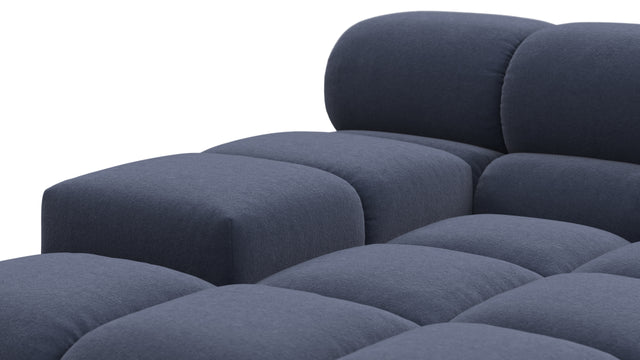 Tufty - Tufty Sectional, Left Corner, Royal Blue Wool