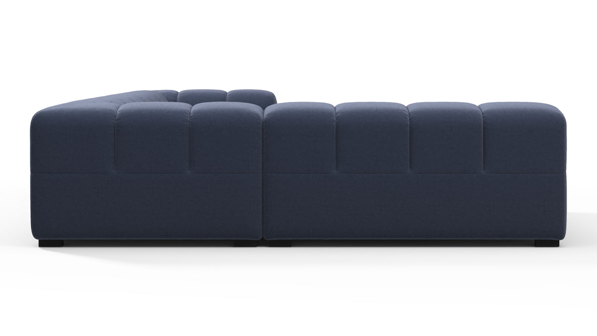 Tufty - Tufty Sectional, Left Corner, Royal Blue Wool