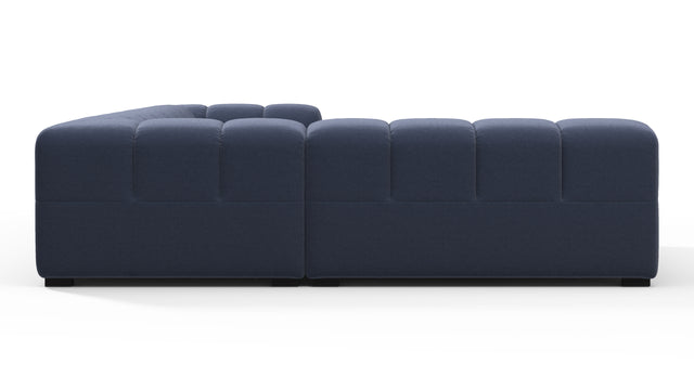 Tufty - Tufty Sectional, Left Corner, Royal Blue Wool