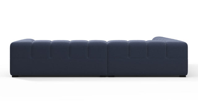 Tufty - Tufty Sectional, Left Corner, Royal Blue Wool
