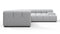 Tufty - Tufty Sectional, Right Corner, Light Gray Wool