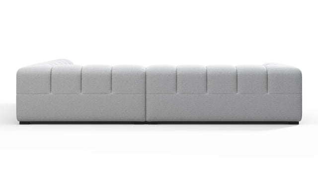 Tufty - Tufty Sectional, Right Corner, Light Gray Wool