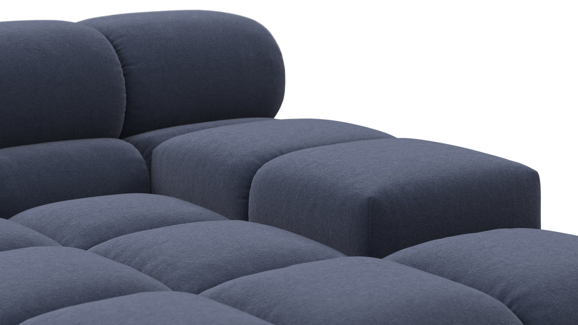 Tufty - Tufty Sectional, Right Corner, Royal Blue Wool