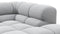 Tufty - Tufty Sectional, Small L, Left, Light Gray Wool