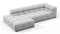Tufty - Tufty Sectional, Small L, Left, Light Gray Wool