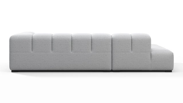 Tufty - Tufty Sectional, Small L, Left, Light Gray Wool