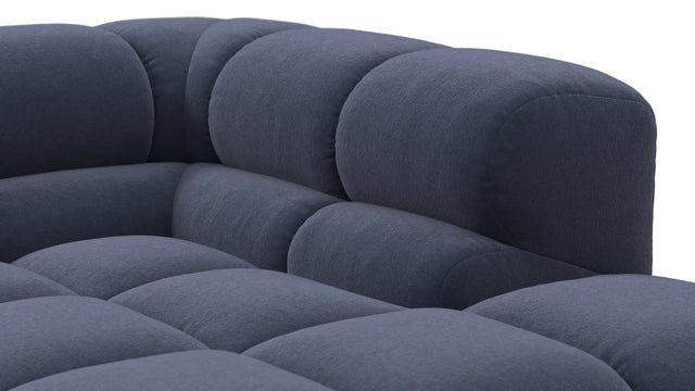 Tufty - Tufty Sectional, Small L, Left, Royal Blue Wool