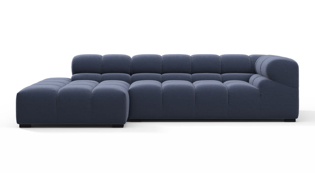 Tufty - Tufty Sectional, Small L, Left, Royal Blue Wool
