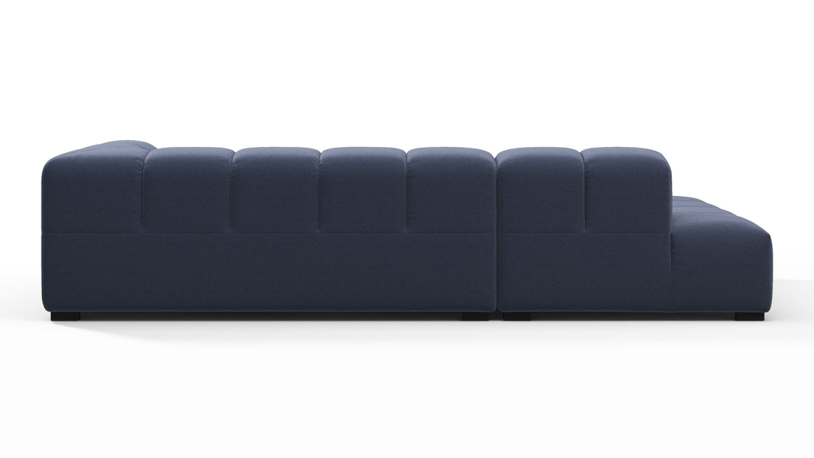 Tufty - Tufty Sectional, Small L, Left, Royal Blue Wool