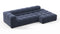 Tufty - Tufty Sectional, Small L, Right, Royal Blue Wool