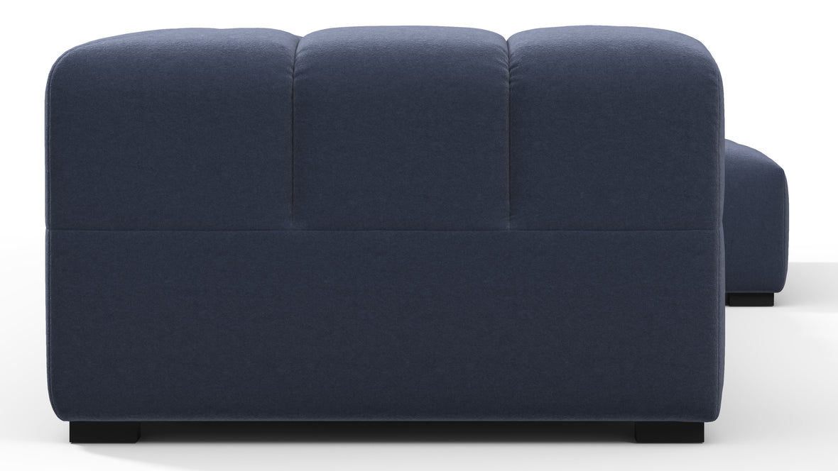 Tufty - Tufty Sectional, Small L, Right, Royal Blue Wool