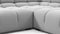 Tufty - Tufty Sectional, U Shape, Light Gray Wool